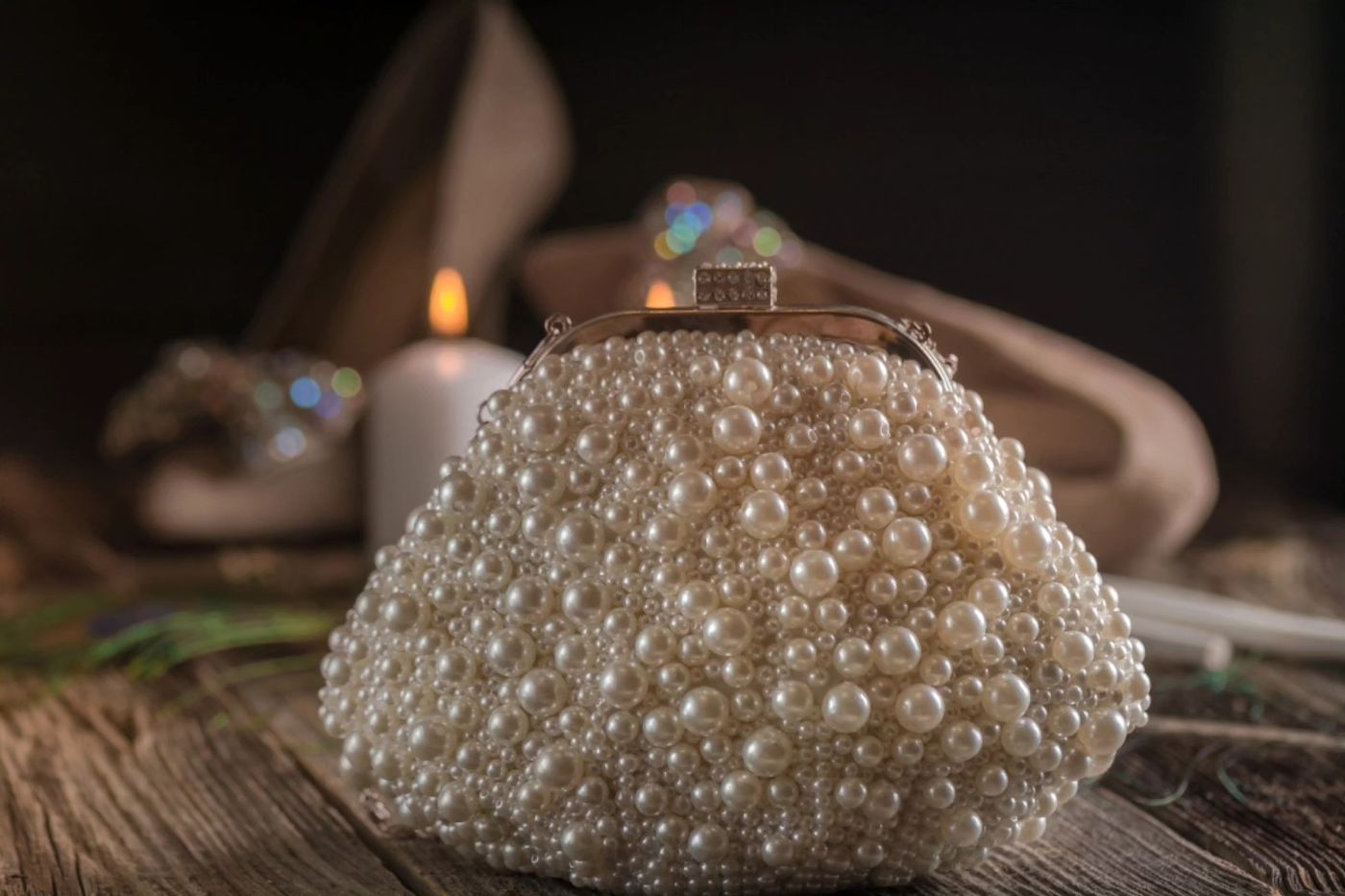 Pochette di perle della sposa
