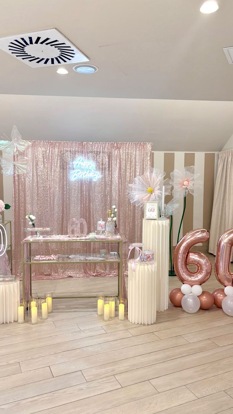 Allestimento per il compleanno di Rosy