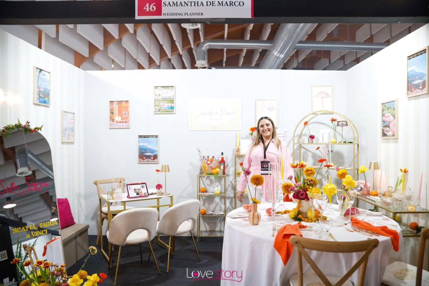 Lo stand di Samantha alla fiera Love Story di Chieti